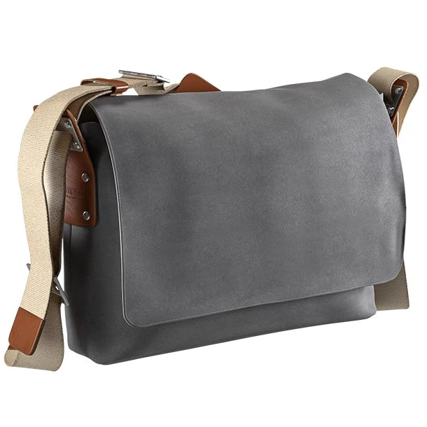 BROOKS ENGLAND Brooks Barbican Cotton Canvas Shoulder Bag - 13L - Grey