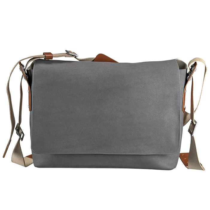 BROOKS ENGLAND Brooks Barbican Cotton Canvas Shoulder Bag - 13L - Grey - Image 2