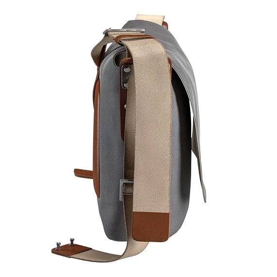 BROOKS ENGLAND Brooks Barbican Cotton Canvas Shoulder Bag - 13L - Grey - Image 4