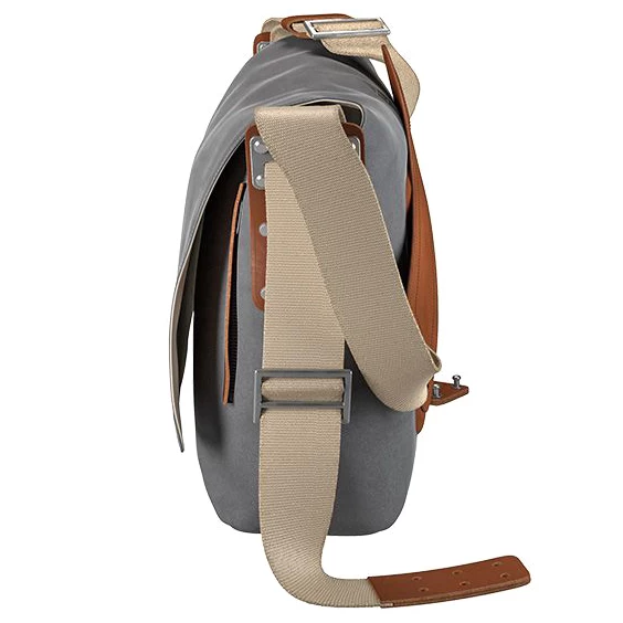 BROOKS ENGLAND Brooks Barbican Cotton Canvas Shoulder Bag - 13L - Grey - Image 5