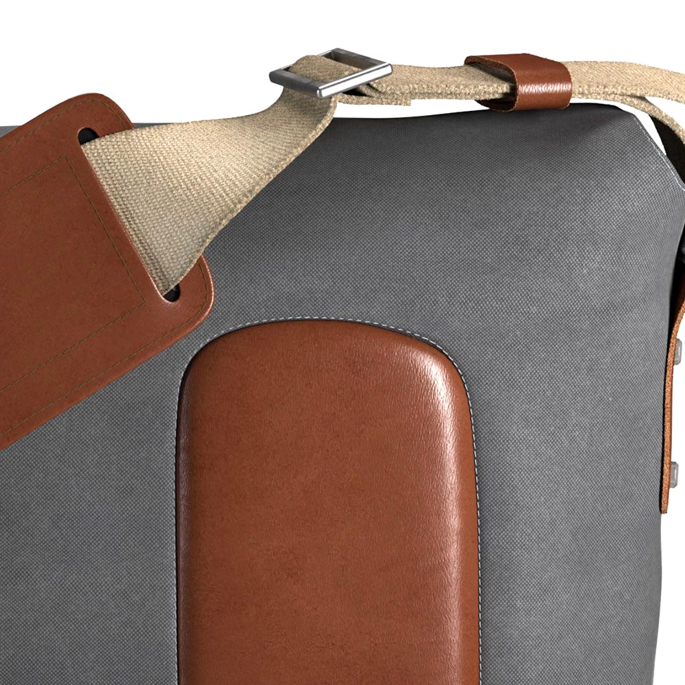 BROOKS ENGLAND Brooks Barbican Cotton Canvas Shoulder Bag - 13L - Grey - Image 8