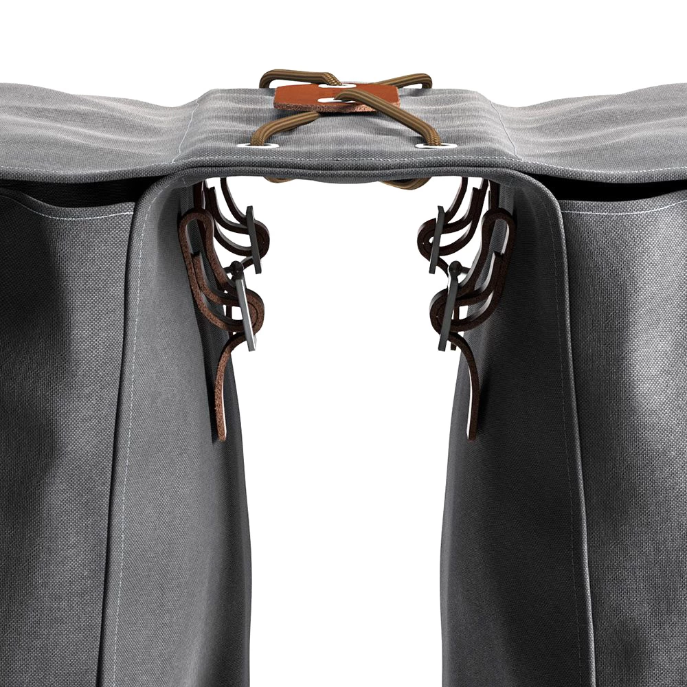 BROOKS ENGLAND Brooks Brick Lane Roll-Up Panniers - 2x15L - Grey - Image 5