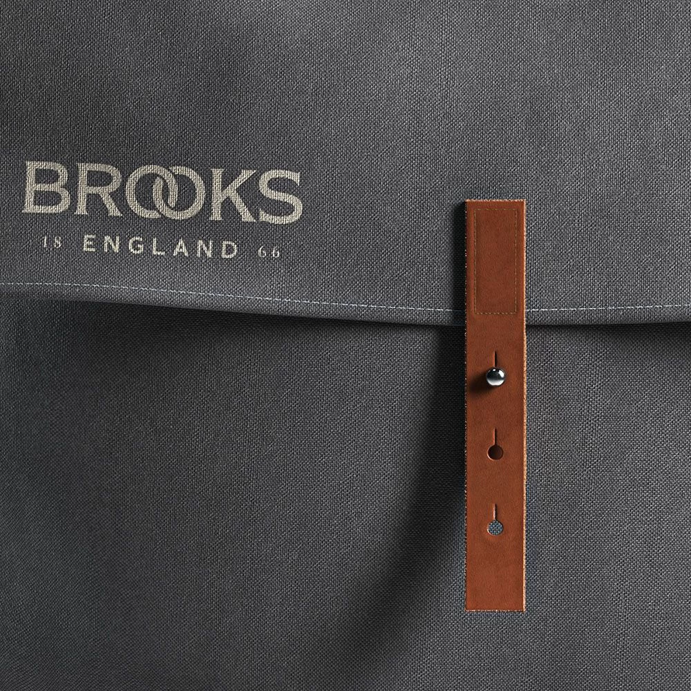 BROOKS ENGLAND Brooks Brick Lane Roll-Up Panniers - 2x15L - Grey - Image 6