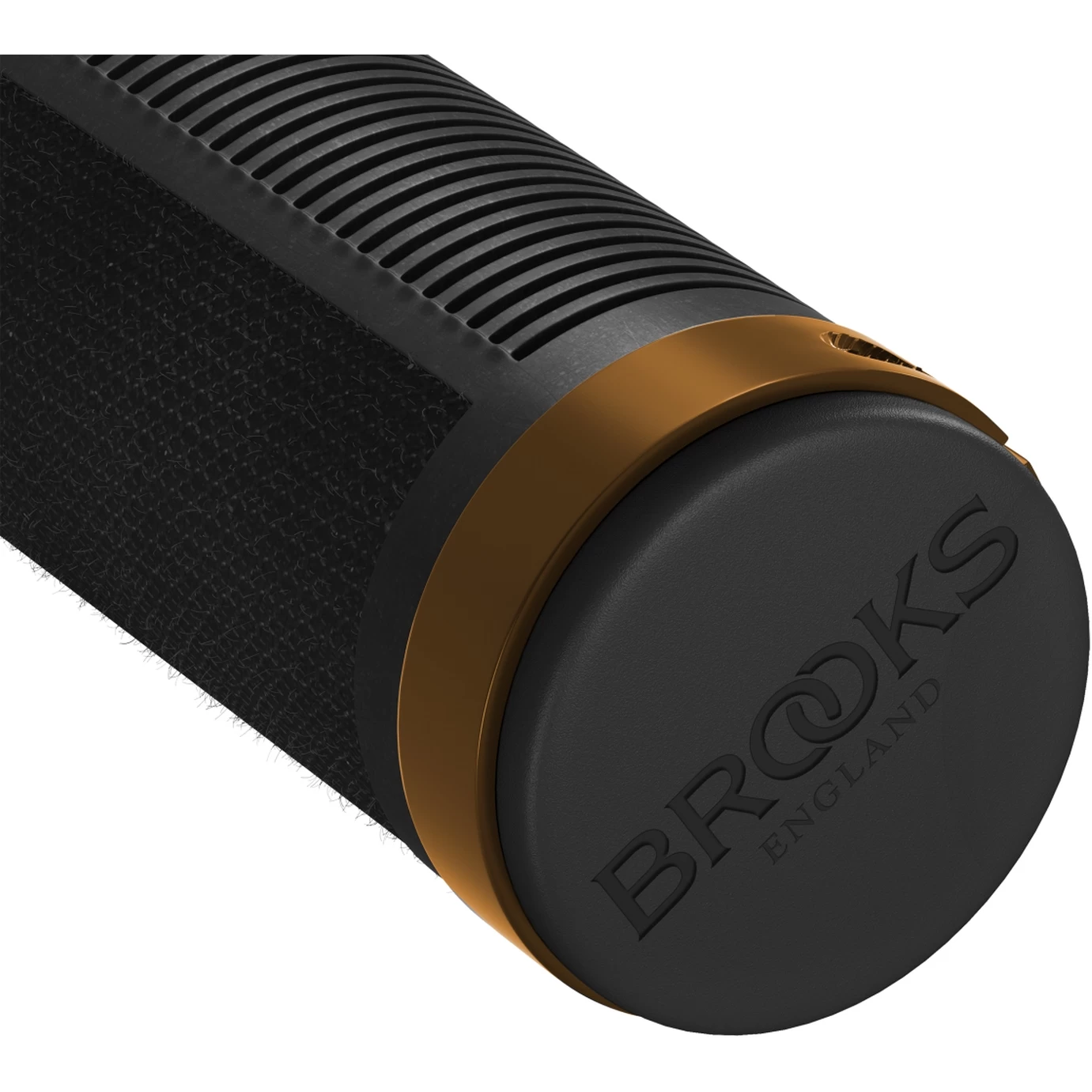 BROOKS ENGLAND Brooks Cambium Rubber Grips For Twist Shifter 100/100 Mm - Black/orange - Image 3