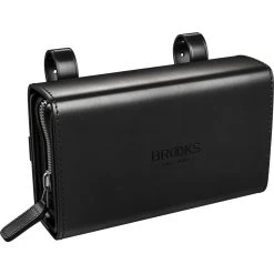 BROOKS ENGLAND Brooks D-Shaped Leather Saddle Bag - Black