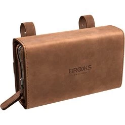 BROOKS ENGLAND Brooks D-Shaped Leather Saddle Bag - Dark Tan