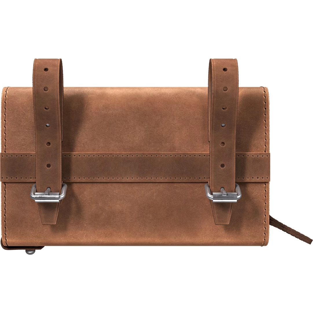 BROOKS ENGLAND Brooks D-Shaped Leather Saddle Bag - Dark Tan - Image 3