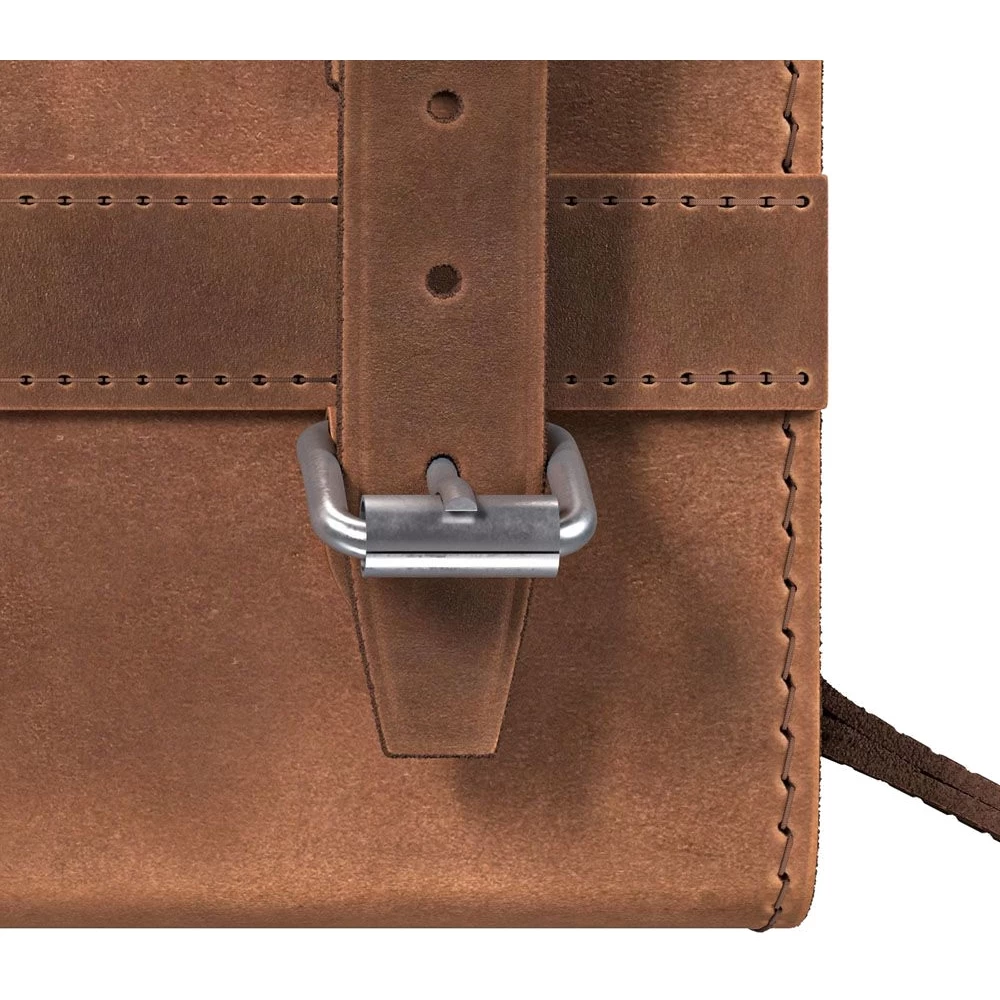 BROOKS ENGLAND Brooks D-Shaped Leather Saddle Bag - Dark Tan - Image 5