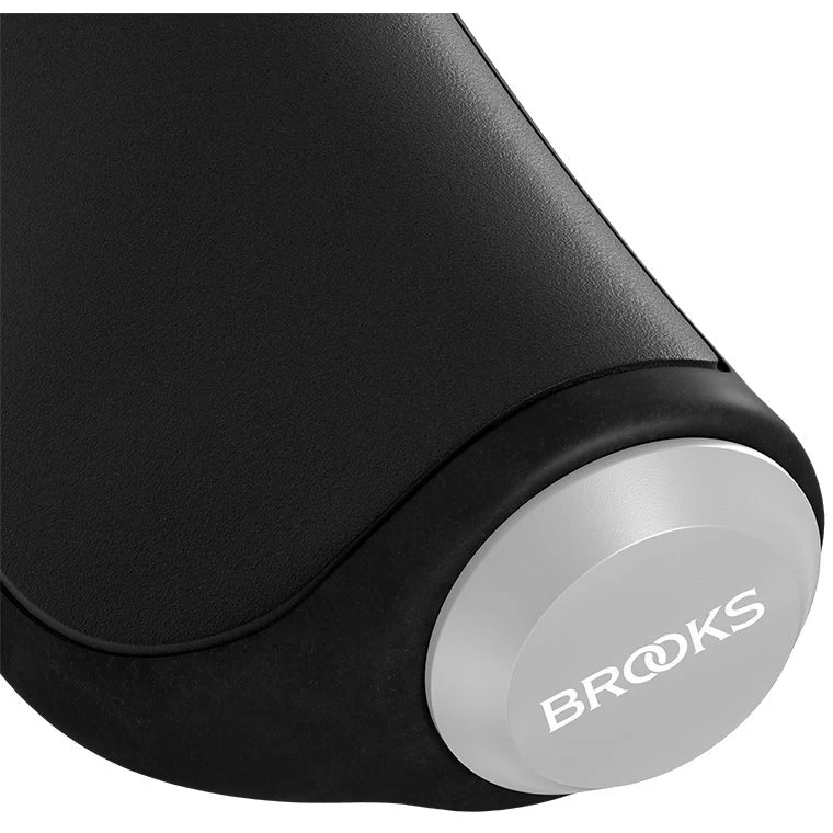 BROOKS ENGLAND Brooks Ergonomic Leather Grip - 130/130 Mm - Black - Image 3