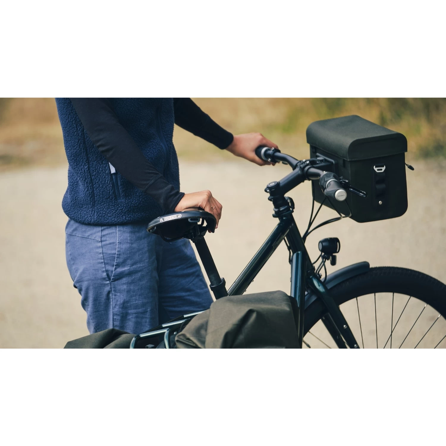 BROOKS ENGLAND Brooks Ergonomic Leather Grip For Twist Shifter - 130/100 Mm - Black - Image 5