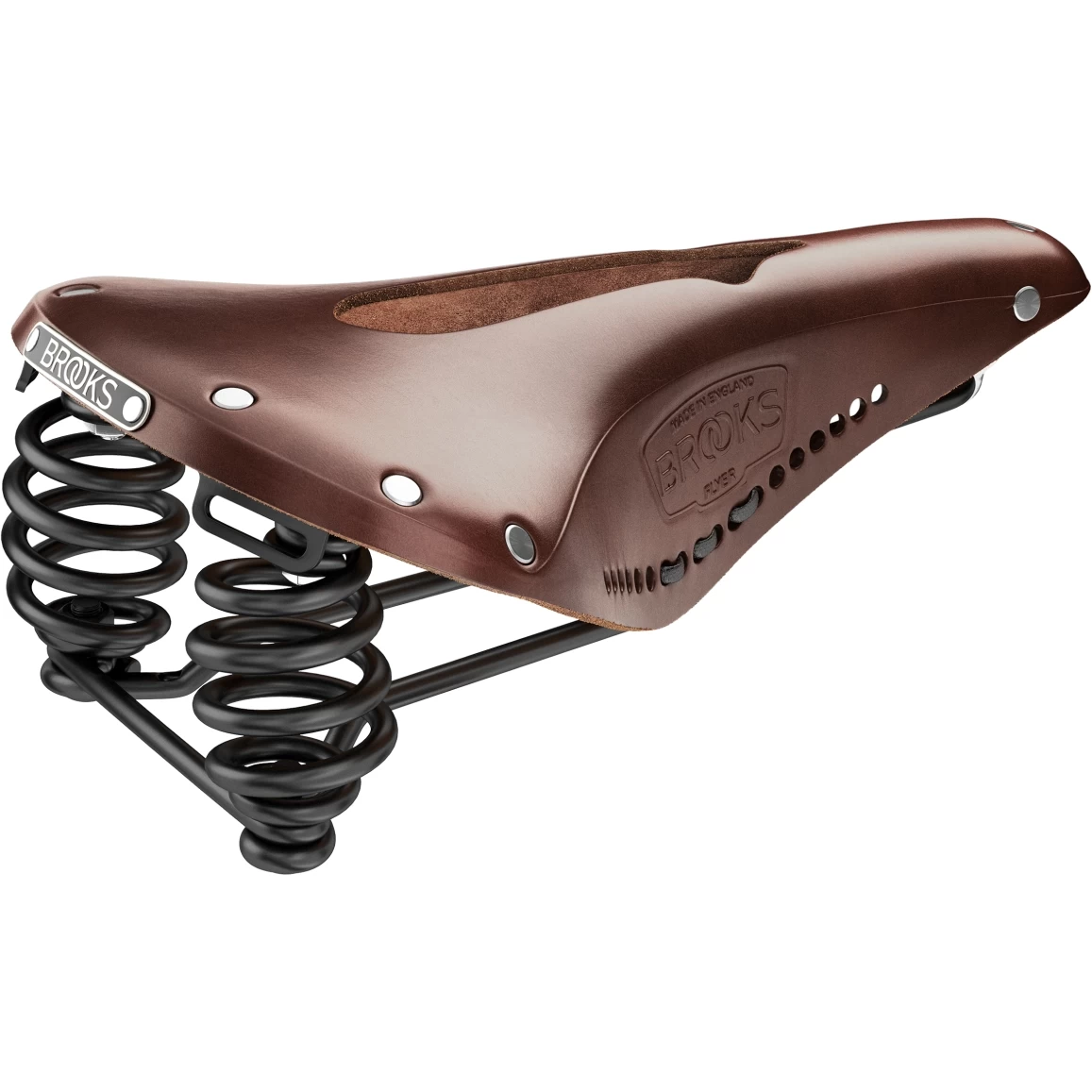 BROOKS ENGLAND Brooks Flyer Carved Bend Leather Saddle - Brown