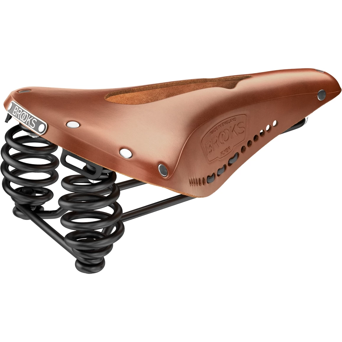 BROOKS ENGLAND Brooks Flyer Carved Bend Leather Saddle - Honey