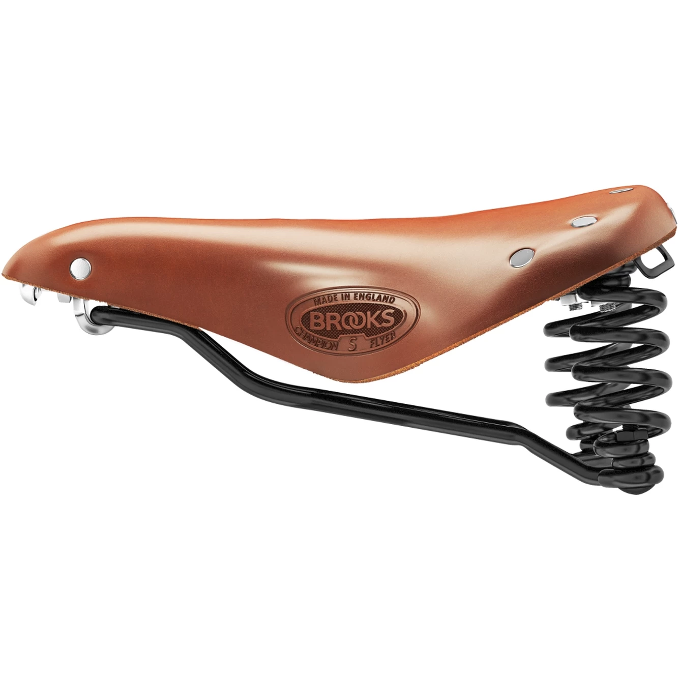 BROOKS ENGLAND Brooks Flyer Short Bend Leather Saddle - Honey - Image 6