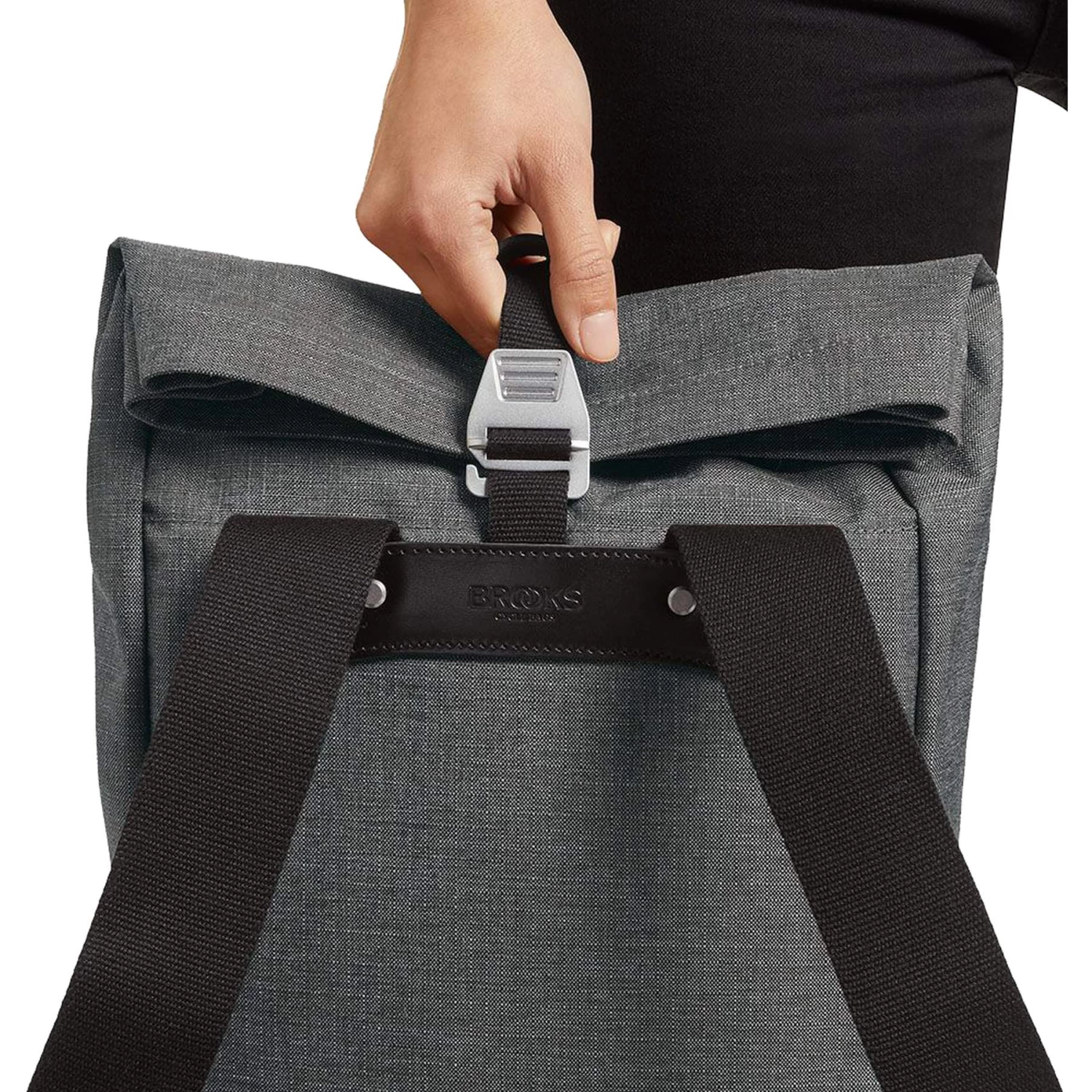 BROOKS ENGLAND Brooks Pickwick Tex Nylon Backpack 12L - Grey - Image 6