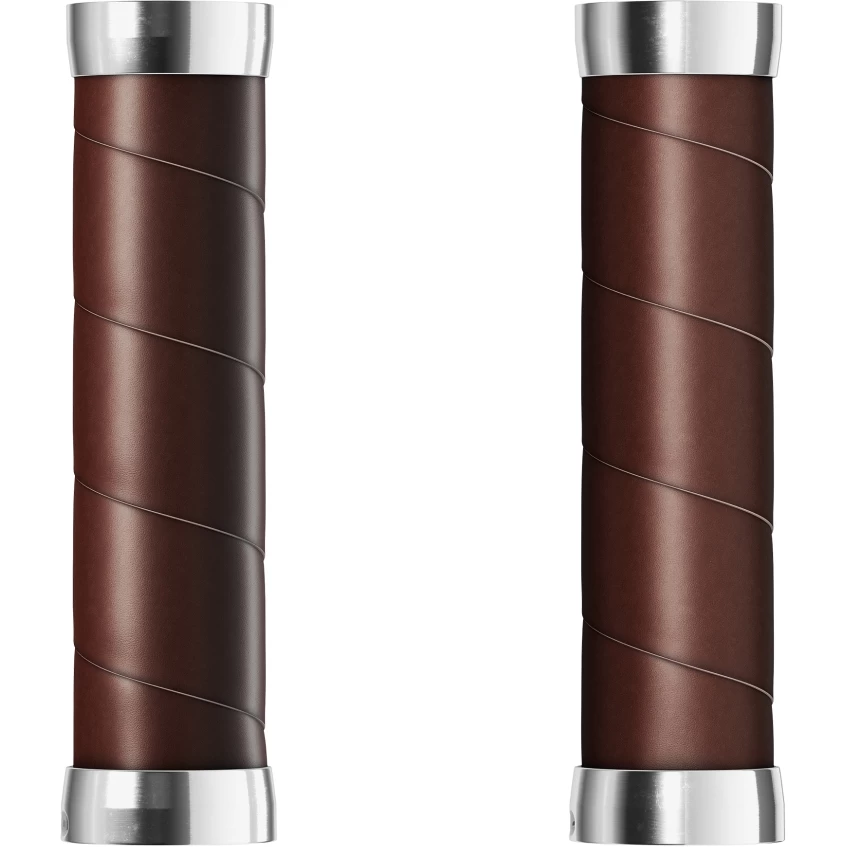 BROOKS ENGLAND Brooks Slender Leather Grips 130/130 Mm - Brown