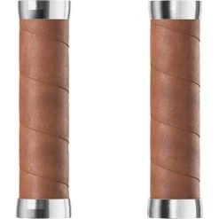 BROOKS ENGLAND Brooks Slender Leather Grips 130/130 Mm - Dark Tan