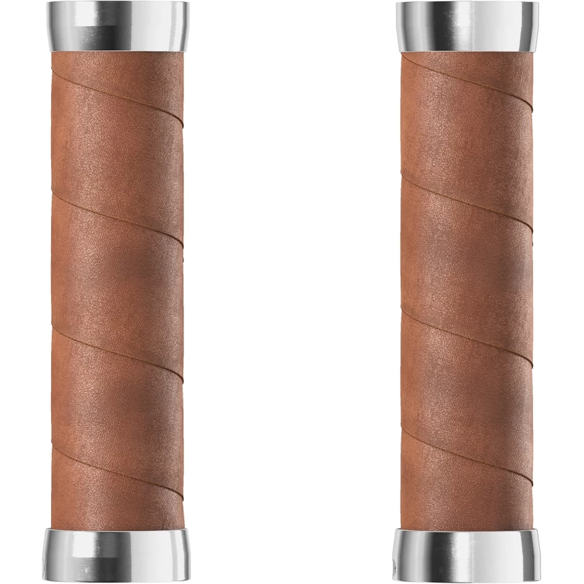 BROOKS ENGLAND Brooks Slender Leather Grips 130/130 Mm - Dark Tan
