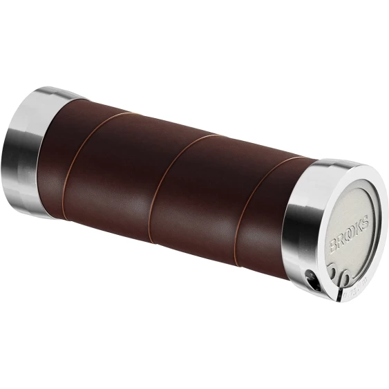 BROOKS ENGLAND Brooks Slender Leather Grips For Twist Shifter - 100/100mm - Brown - Image 2