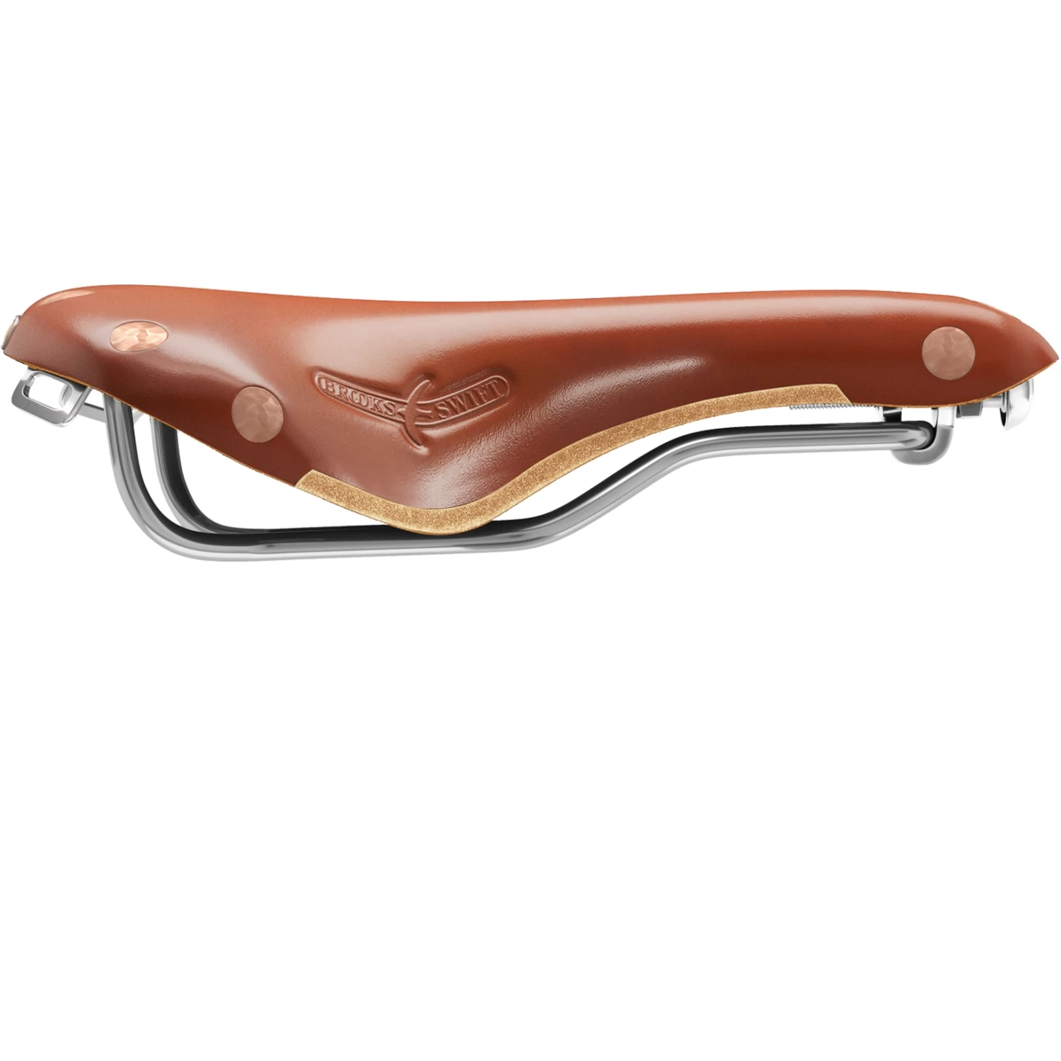 BROOKS ENGLAND Brooks Swift Bend Leather Saddle - Honey - Image 3